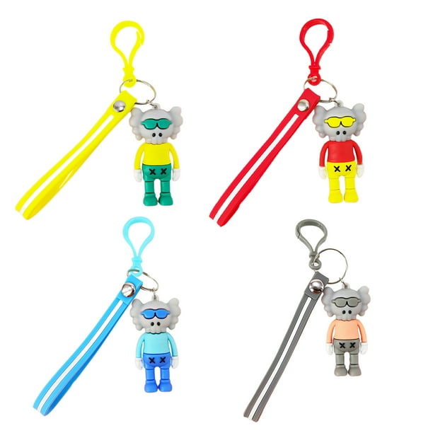 Glittery Gray Alien Head ~ Resin ~ Keychain ~Accessories